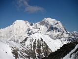 38 Cho Oyu And Gyachung Kang Close Up With Jiangbing Peak And Hongxing Peak Below Early Morning On The Climb To Lhakpa Ri Summit 